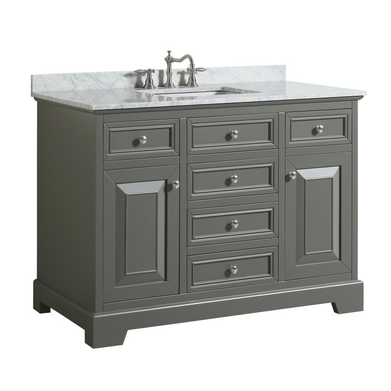 Highland Dunes Catalan 48'' Free Standing Single Bathroom Vanity with